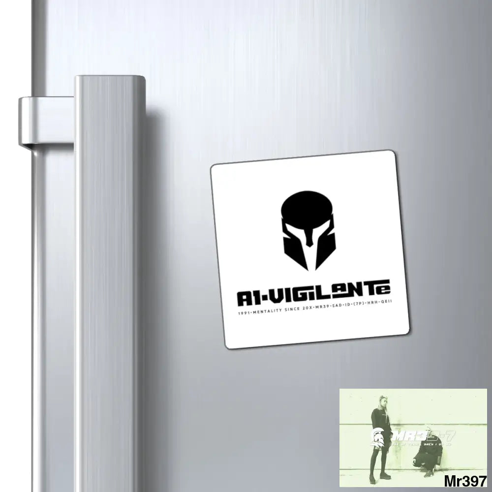 A1-Vigilante Sparta Fridge Magnet 3’’ × 3’’ Paper products