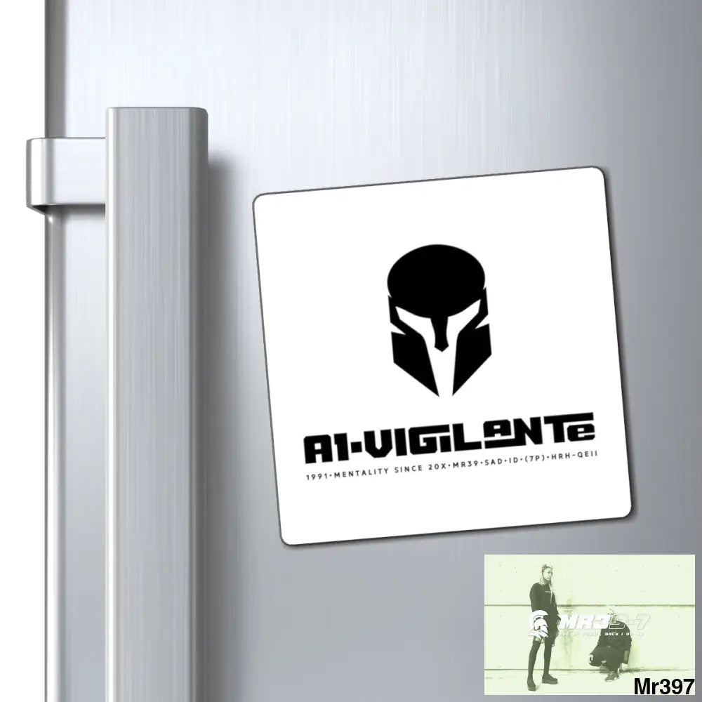 A1-Vigilante Sparta Fridge Magnet 4’’ × 4’’ Paper products