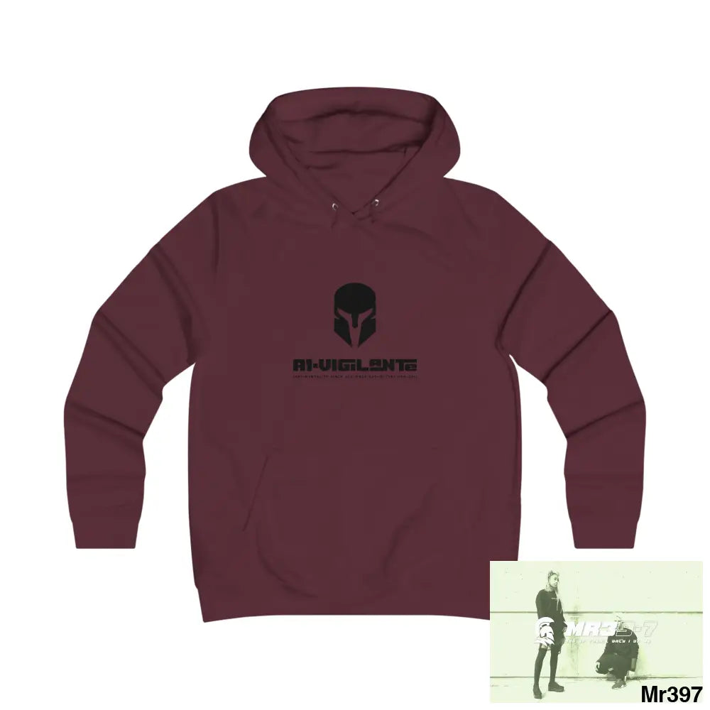 A1-Vigilante - Sparta Girlie College Hoodie S / Burgundy Hoodie