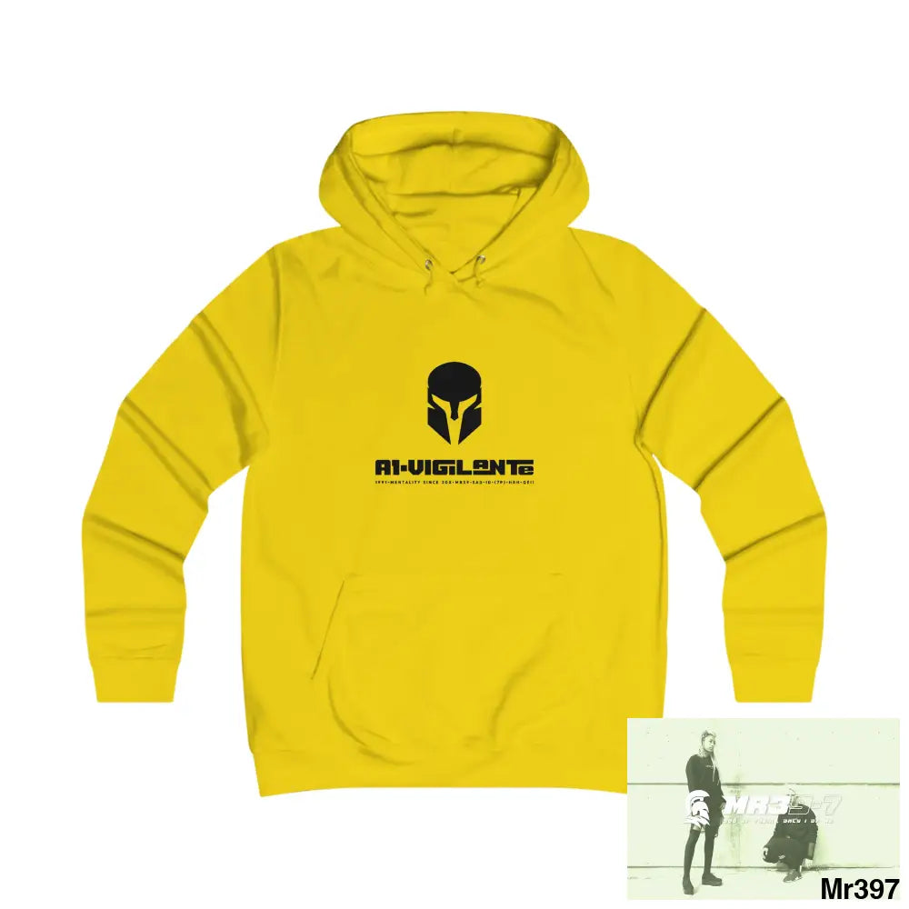 A1-Vigilante - Sparta Girlie College Hoodie S / Sun Yellow Hoodie