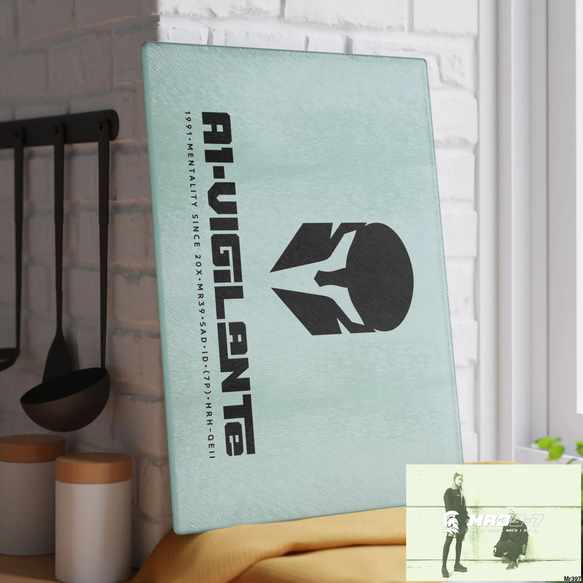A1- Vigilante Sparta Glass Cutting Board 11’’ x 15’’ / Rectangle Home Decor