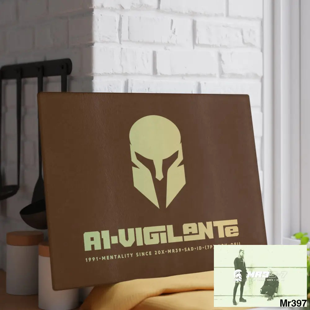 A1- Vigilante -Sparta Glass Cutting Board Home Decor