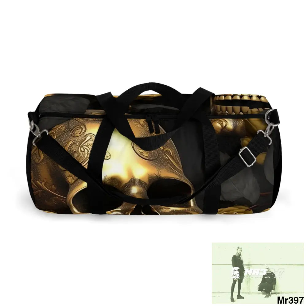 A1-Vigilante Sparta Gothic Skulls & Roses Duffel Bag Bags