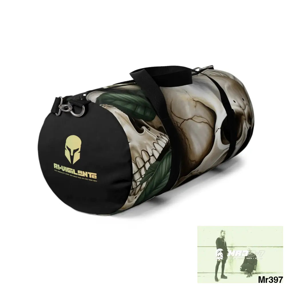 A1-Vigilante Sparta Gothic Skulls & Roses Duffel Bag Bags