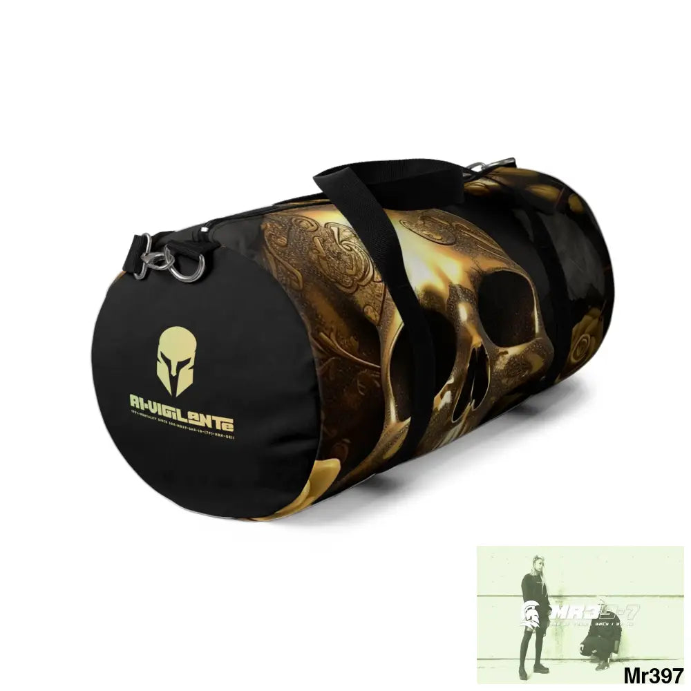 A1-Vigilante Sparta Gothic Skulls & Roses Duffel Bag Bags