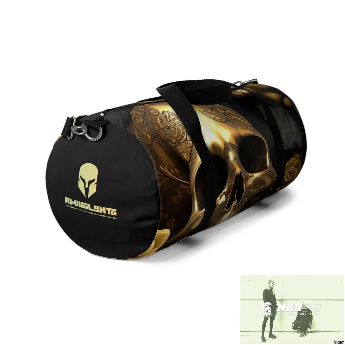A1-Vigilante Sparta Gothic Skulls & Roses Duffel Bag Bags