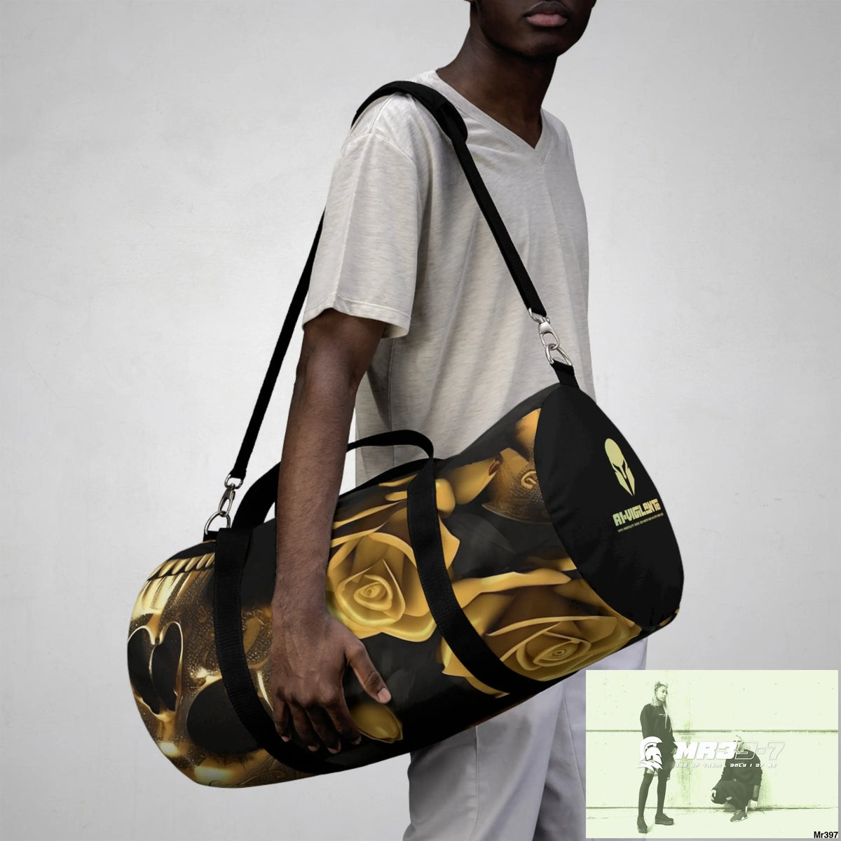 A1-Vigilante Sparta Gothic Skulls & Roses Duffel Bag Bags