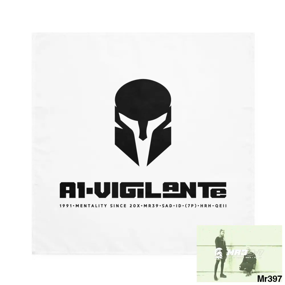 A1-Vigilante Sparta Gothic Skulls & Roses Napkins 4-piece set / White / 19’’ × 19’’ Accessories