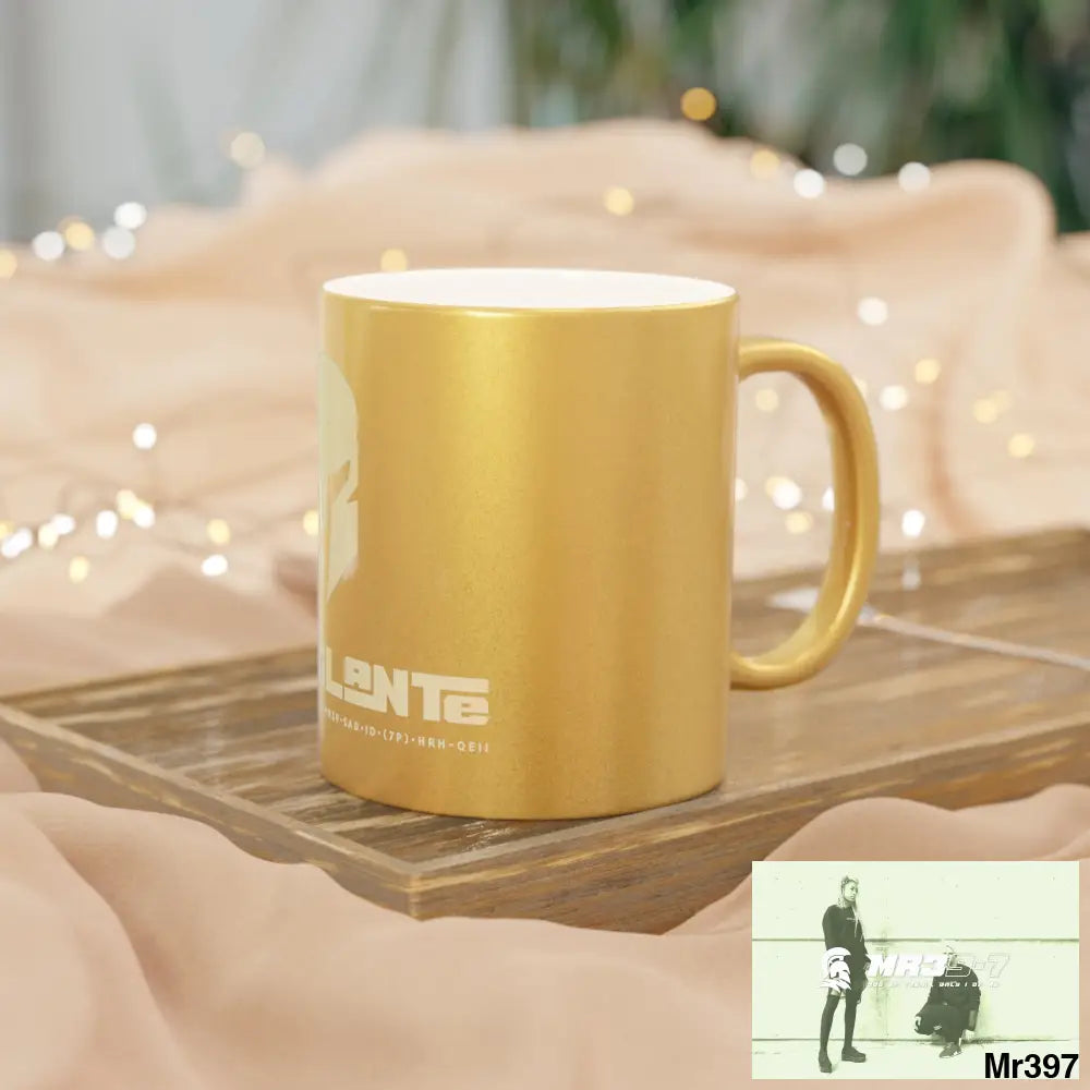 A1-Vigilante Sparta #I7MI6A1London Metallic Mug (Silver\Gold) 11oz / Gold Mug