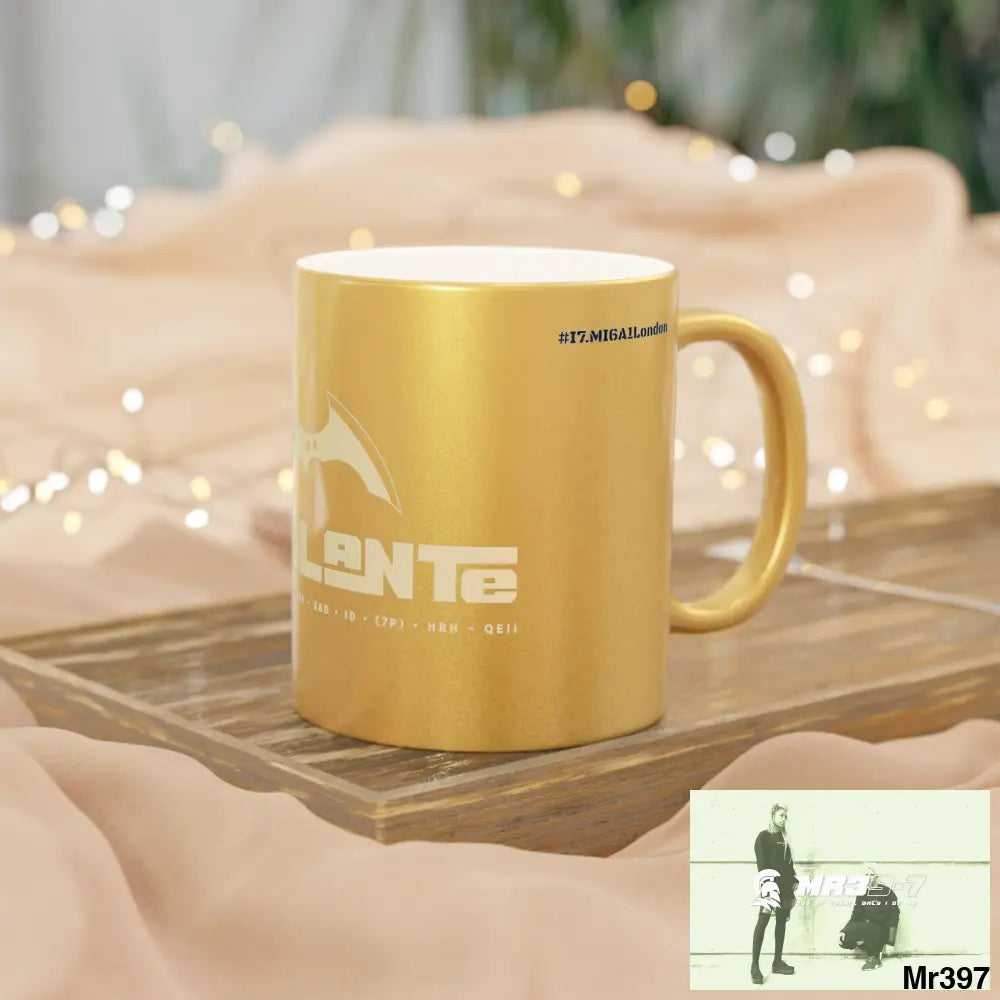 A1-Vigilante Sparta #I7MI6A1London Metallic Mug (Silver\Gold) 11oz / Gold Mug