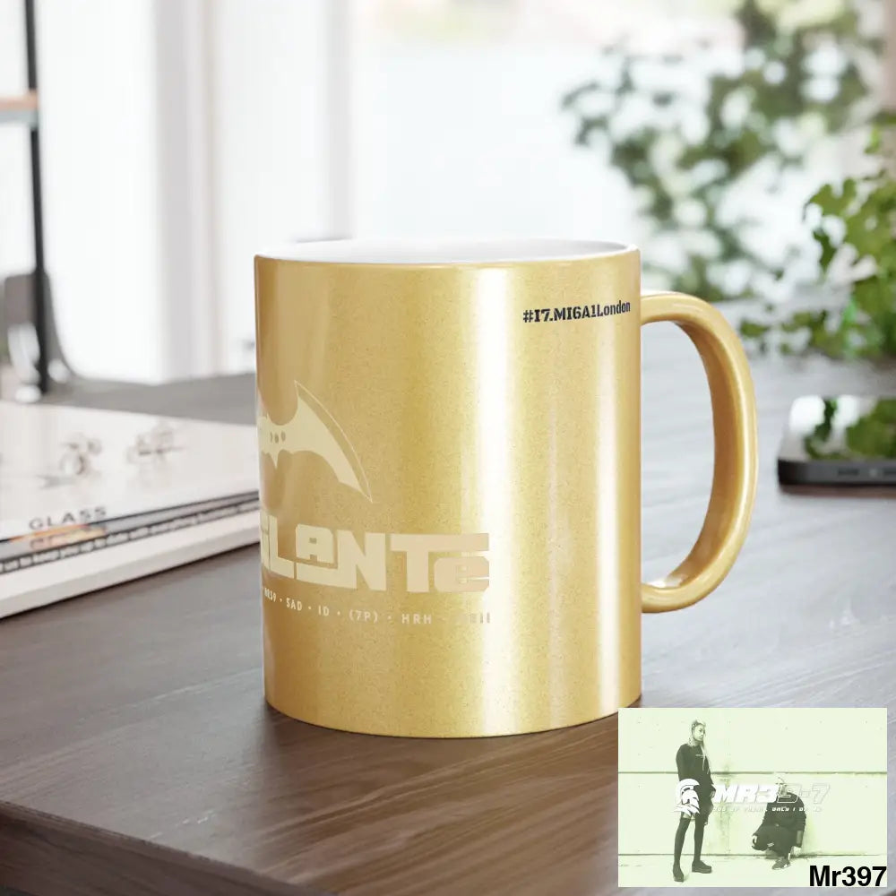 A1-Vigilante Sparta #I7MI6A1London Metallic Mug (Silver\Gold) Mug