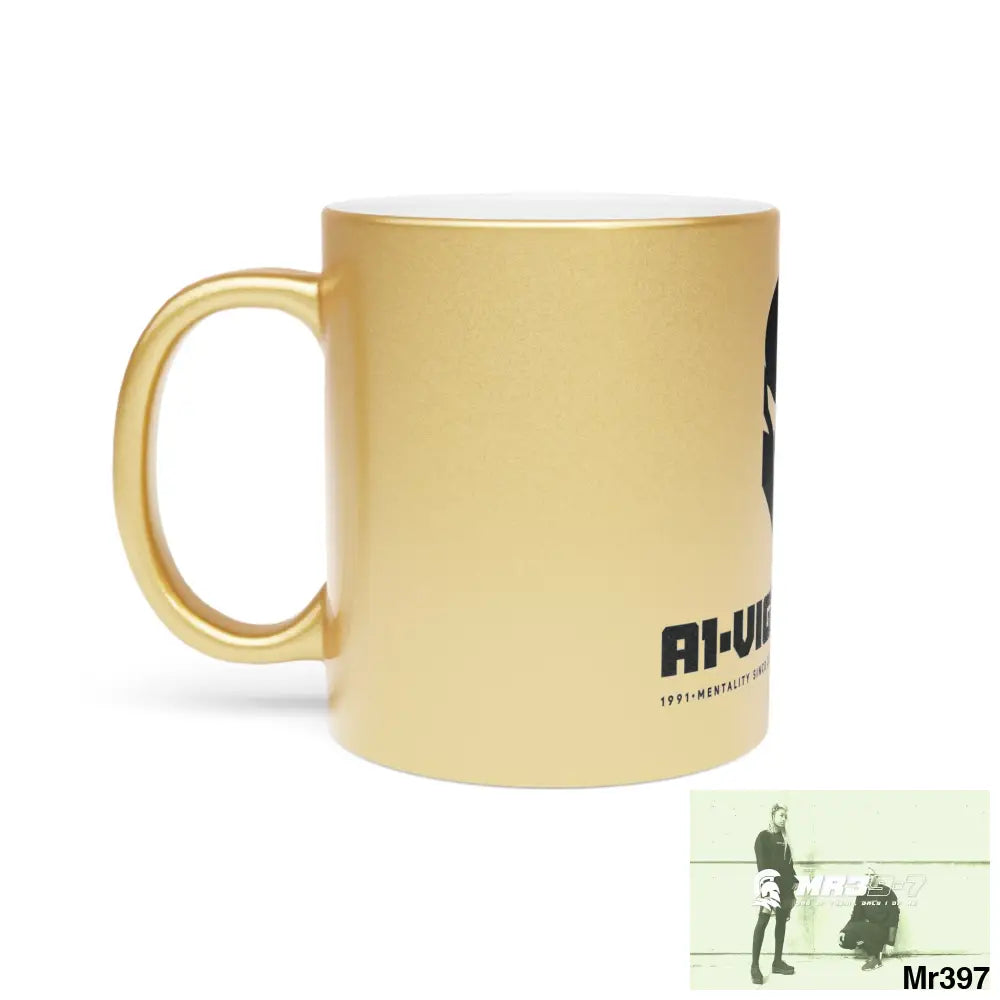 A1-Vigilante Sparta #I7MI6A1London Metallic Mug (Silver\Gold) Mug