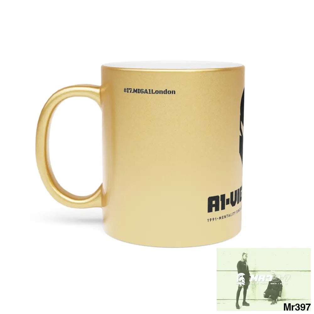 A1-Vigilante Sparta #I7MI6A1London Metallic Mug (Silver\Gold) Mug