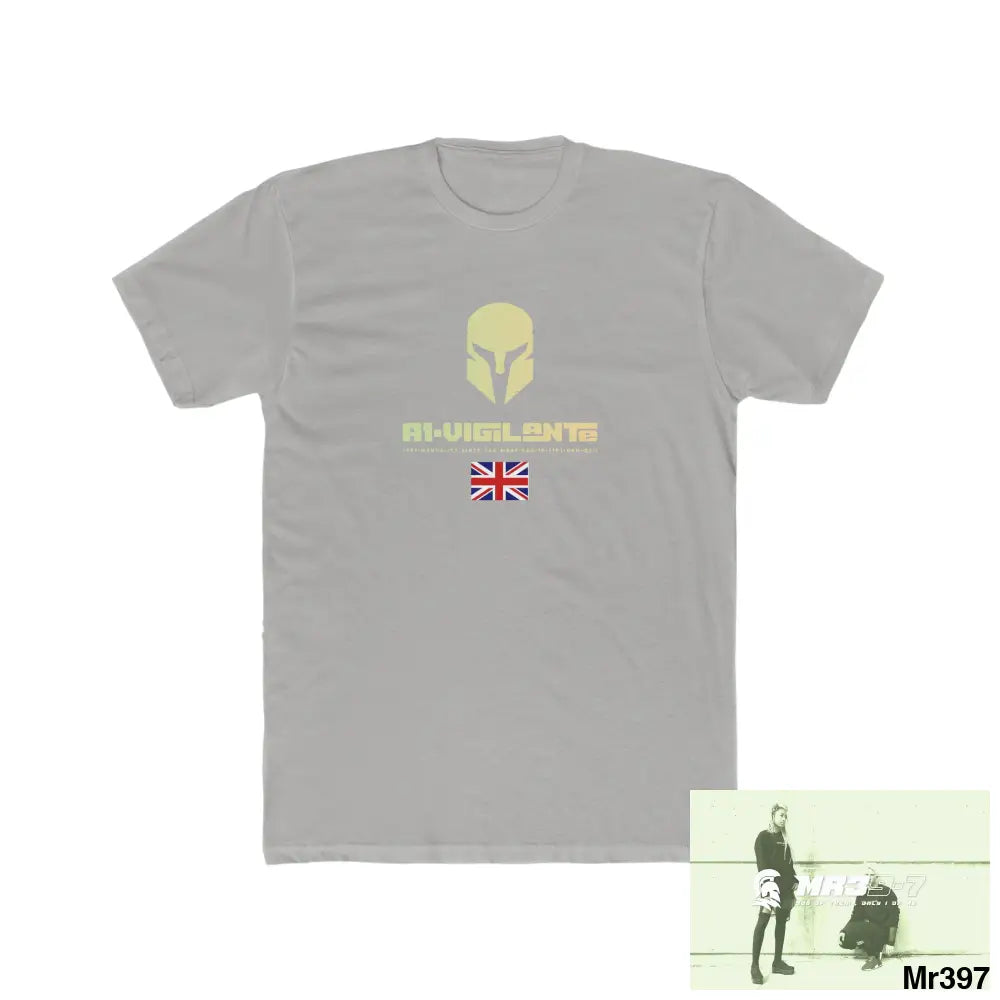 A1-Vigilante Sparta Kenya 2015 Men’s Cotton Crew Tee Solid Light Grey / S T-Shirt