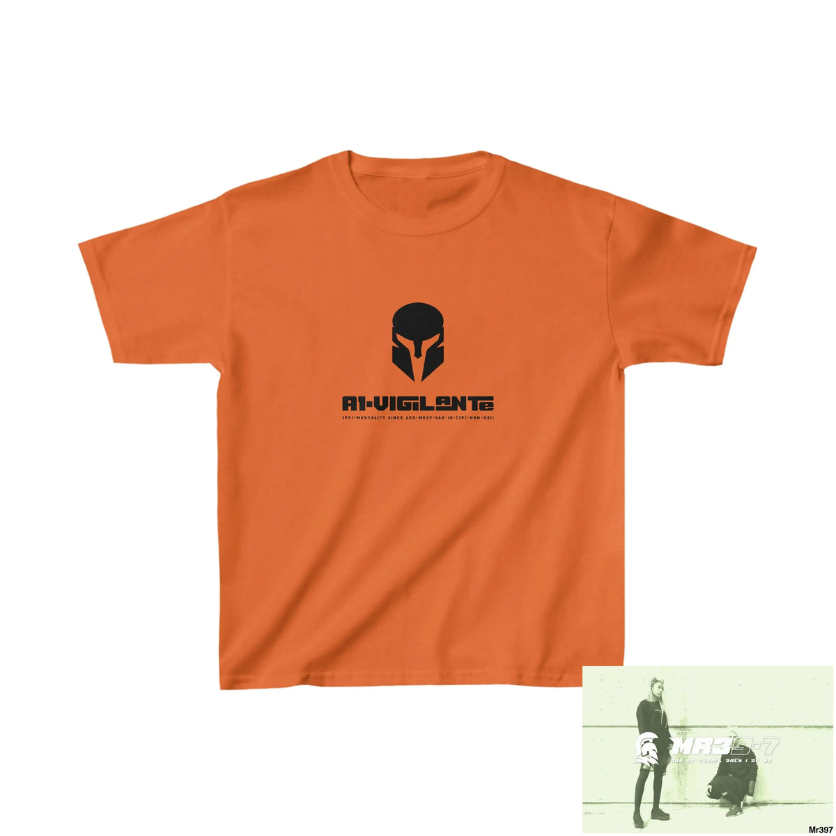 A1-Vigilante Sparta - Kids Heavy Cotton™ Tee S / Orange Kids clothes