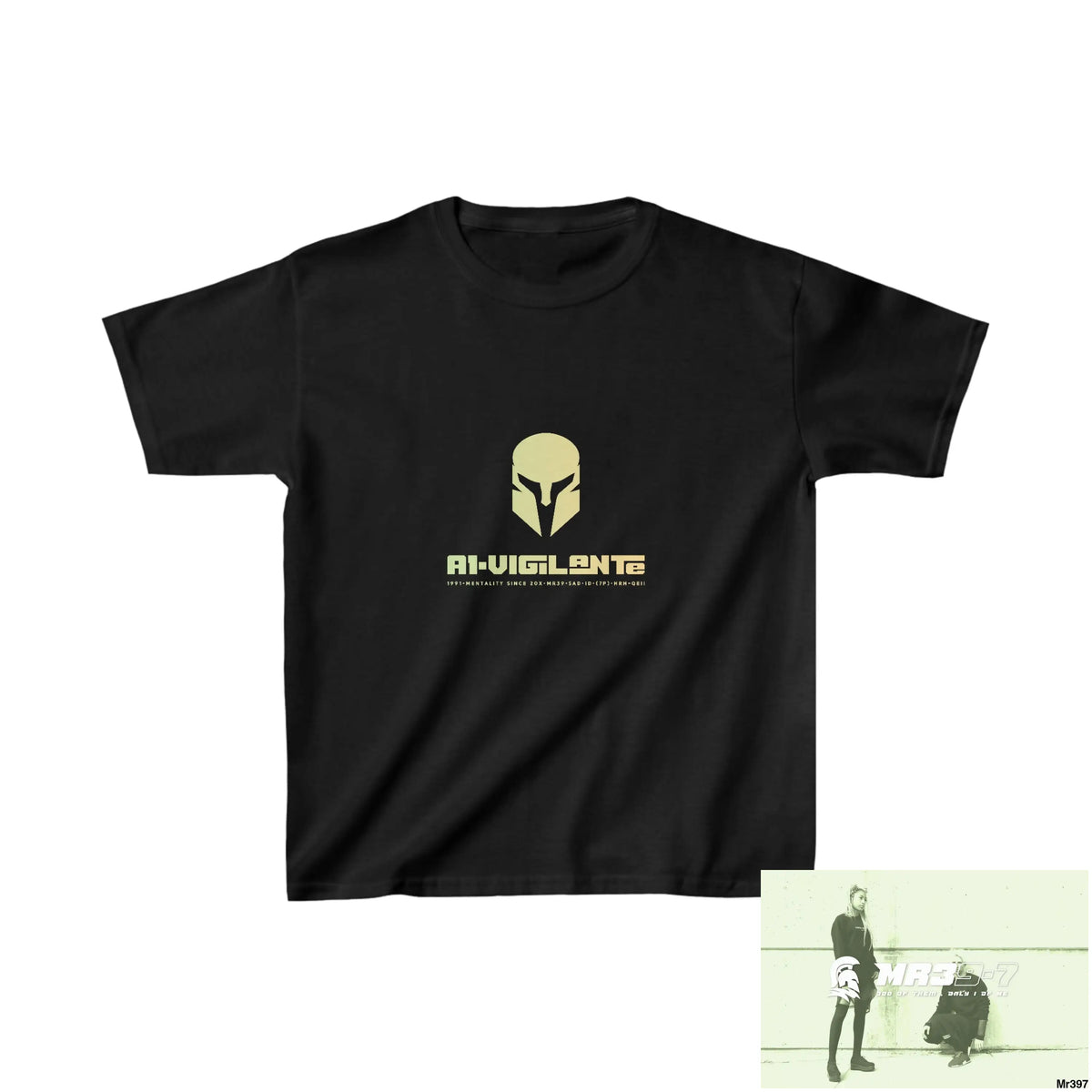 A1-Vigilante -Sparta Kids Heavy Cotton™ Tee XS / Black Kids clothes