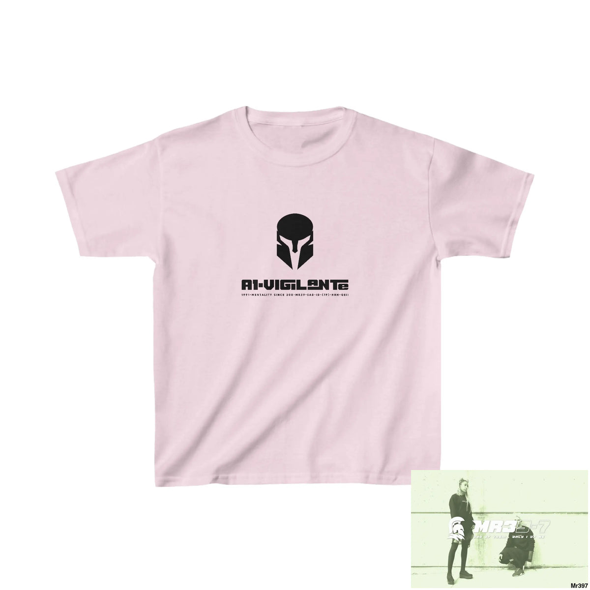 A1-Vigilante Sparta - Kids Heavy Cotton™ Tee XS / Light Pink Kids clothes