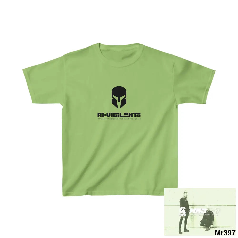A1-Vigilante Sparta - Kids Heavy Cotton™ Tee XS / Lime Kids clothes