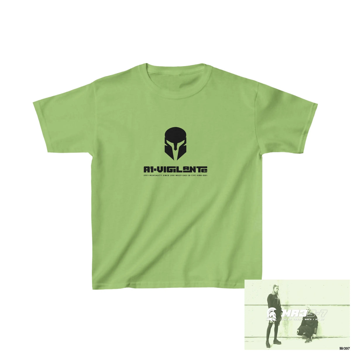 A1-Vigilante Sparta - Kids Heavy Cotton™ Tee XS / Lime Kids clothes