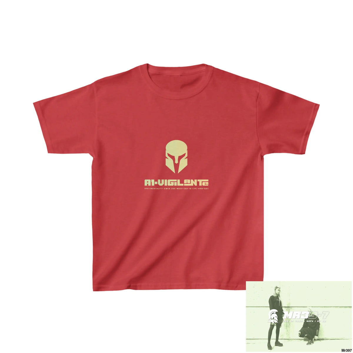 A1-Vigilante -Sparta Kids Heavy Cotton™ Tee XS / Red Kids clothes