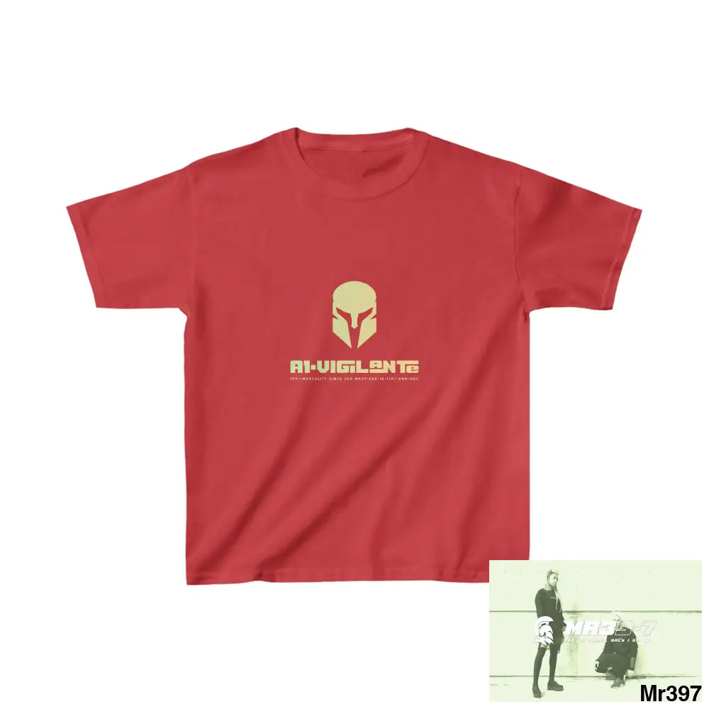 A1-Vigilante -Sparta Kids Heavy Cotton™ Tee XS / Red Kids clothes