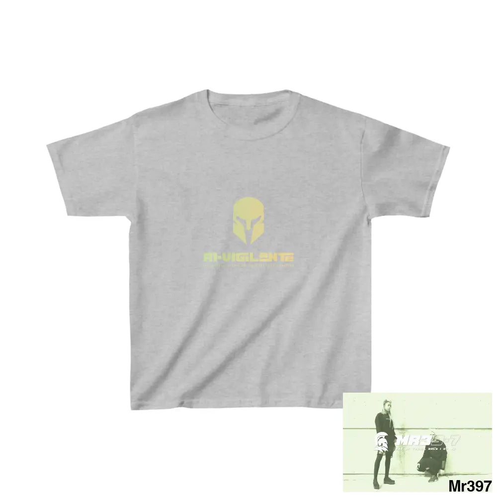 A1-Vigilante -Sparta Kids Heavy Cotton™ Tee XS / Sport Grey Kids clothes