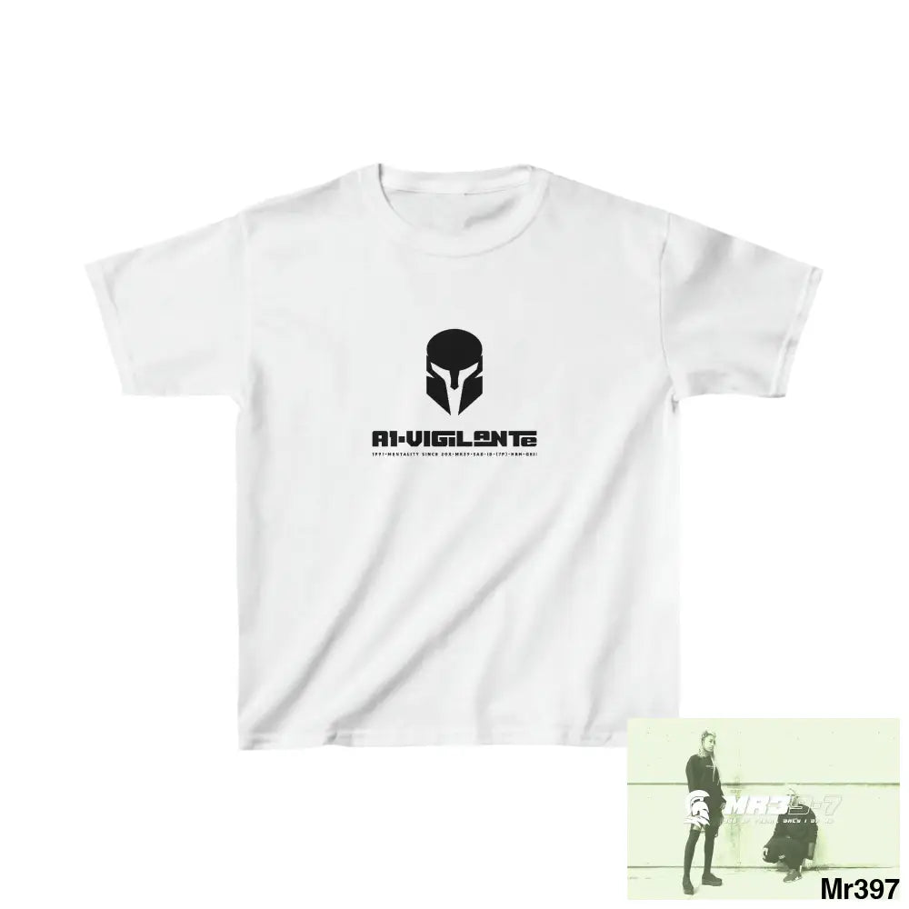A1-Vigilante Sparta - Kids Heavy Cotton™ Tee XS / White Kids clothes