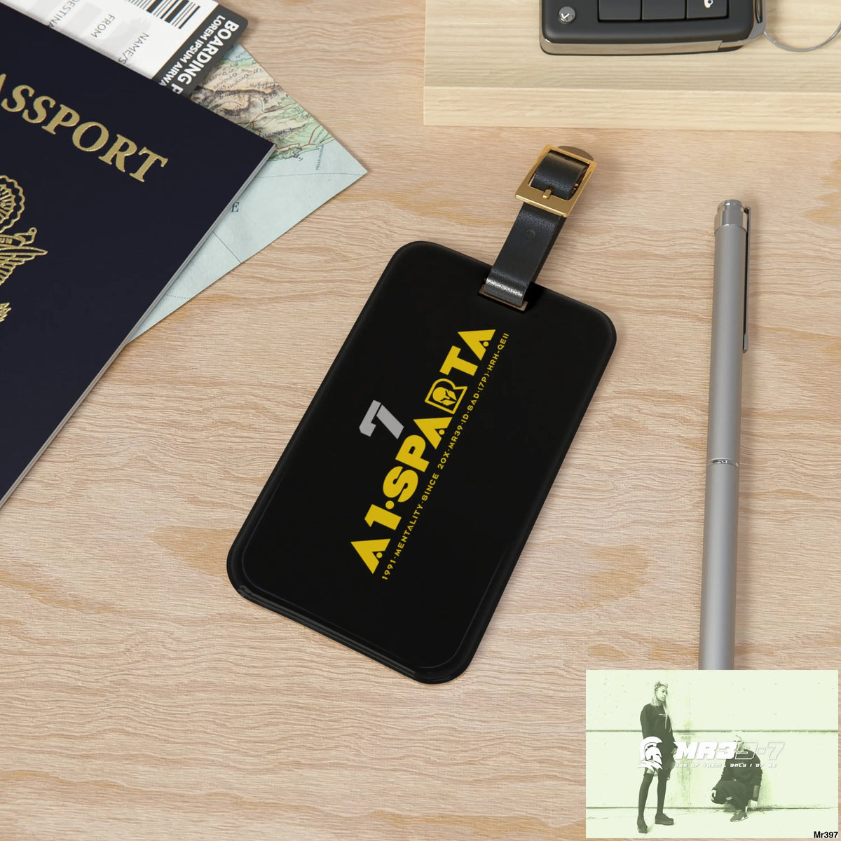 A1 Vigilante Sparta Luggage Tag 2.4’’ × 4’’ Accessories