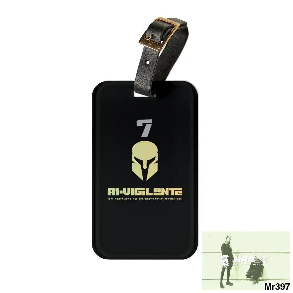 A1 Vigilante Sparta Luggage Tag 2.4’’ × 4’’ Accessories