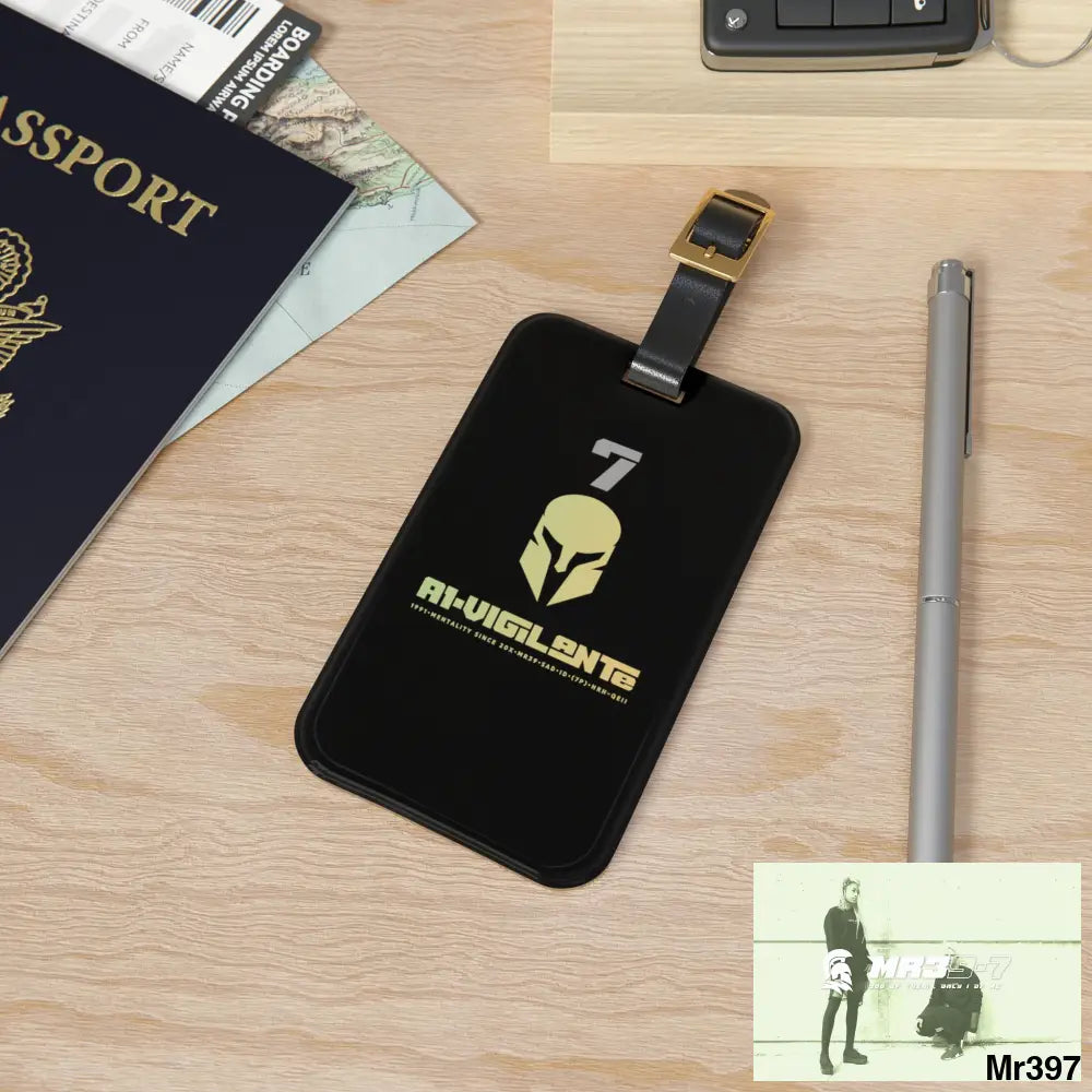 A1 Vigilante Sparta Luggage Tag 2.4’’ × 4’’ Accessories