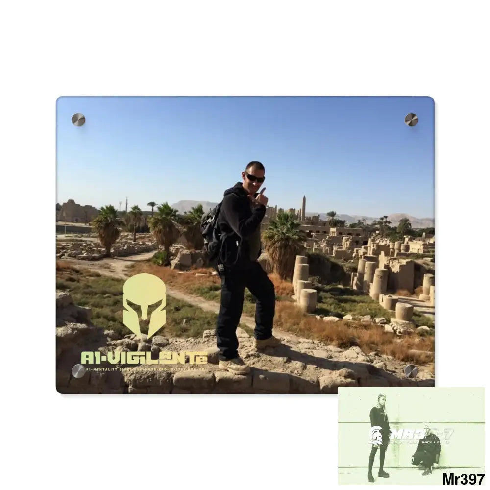 A1-Vigilante Sparta Luxor Temples heading to Kenya • Acrylic Wall Art Panels 14″ x 11″ (Horizontal) / 0.25’’ Home Decor