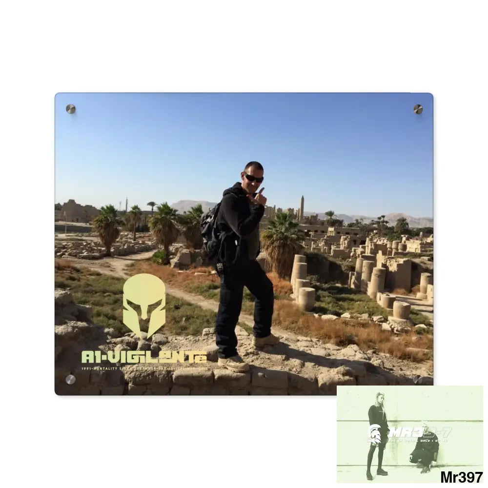 A1-Vigilante Sparta Luxor Temples heading to Kenya • Acrylic Wall Art Panels 20″ x 16″ (Horizontal) / 0.25’’ Home Decor