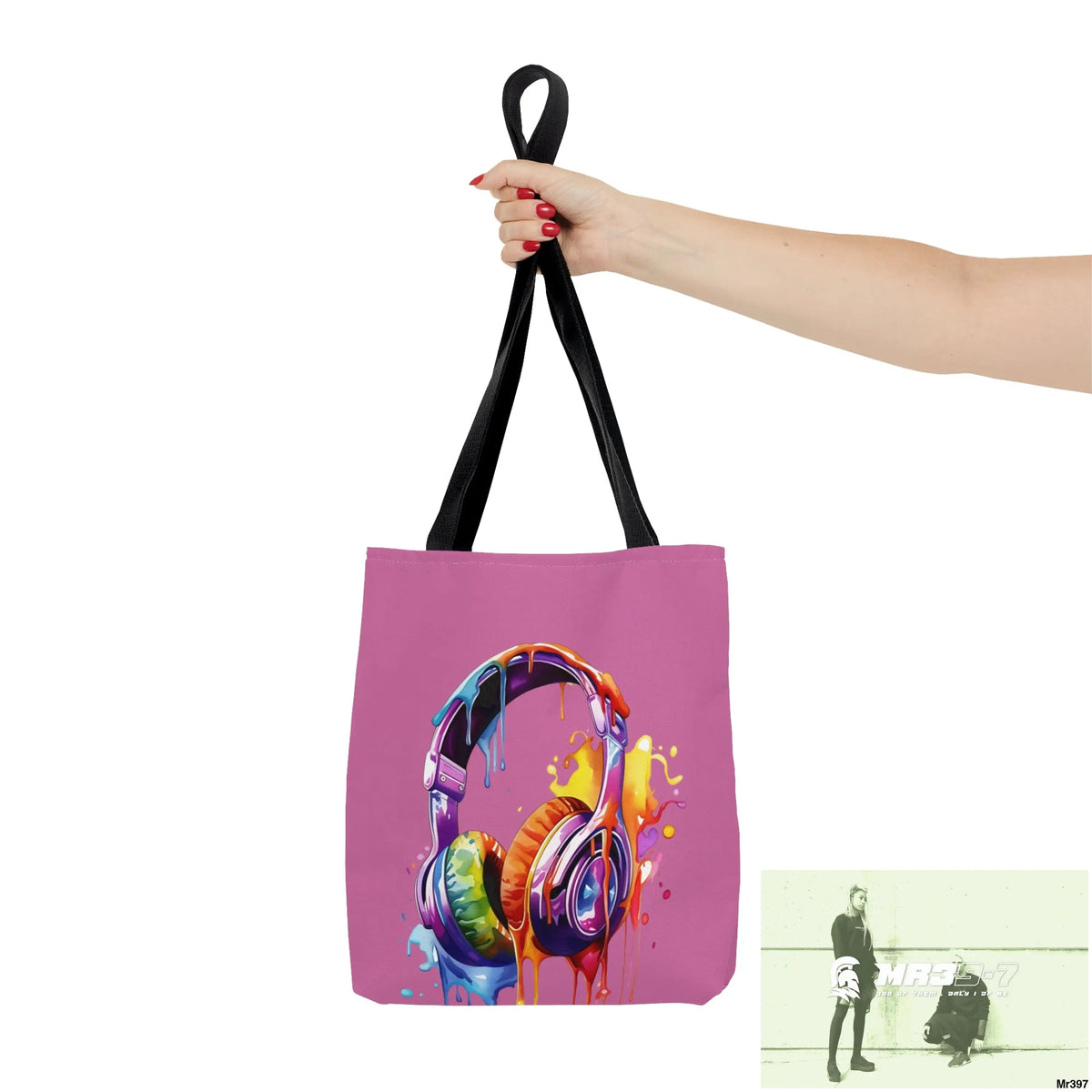 A1- Vigilante Sparta Melting Headphones Tote Bag (AOP) Bags