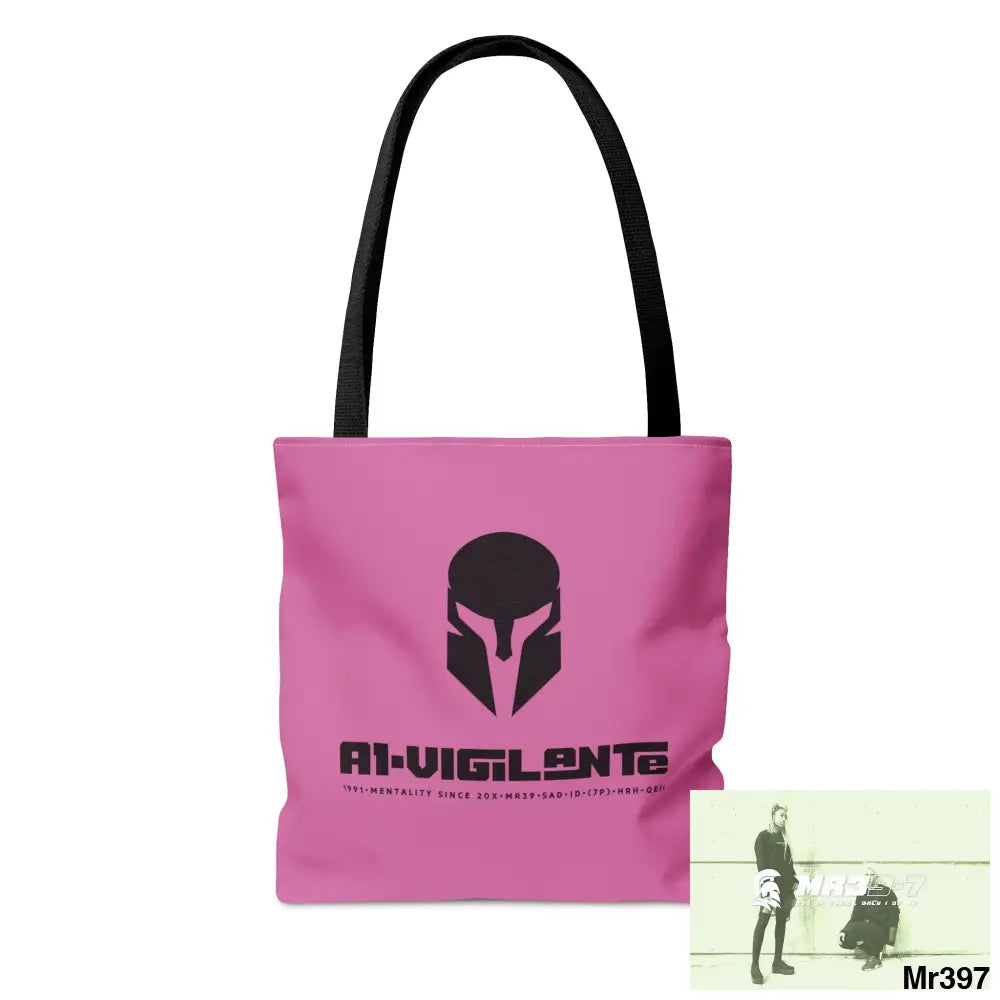 A1- Vigilante Sparta Melting Headphones Tote Bag (AOP) Bags