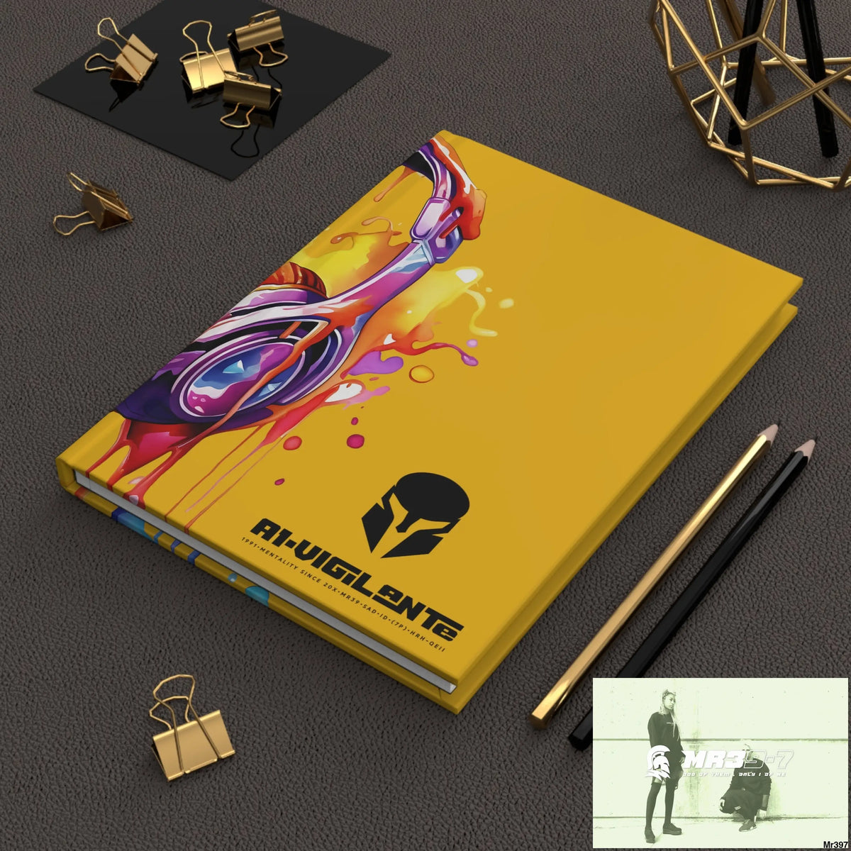 A1-Vigilante • Sparta Melting Headset Hardcover Journal Matte Journal Paper products