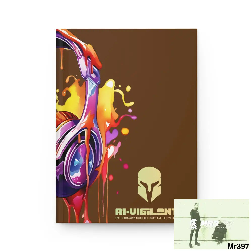 A1• Vigilante Sparta Melting Headset Hardcover Journal Matte Journal Paper products