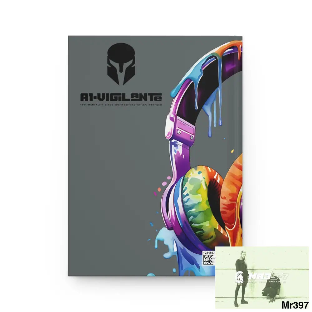 A1• Vigilante Sparta Melting Headset Hardcover Journal Matte Journal Paper products