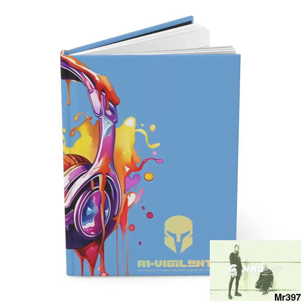 A1• Vigilante Sparta Melting Headset Hardcover Journal Matte Journal Paper products
