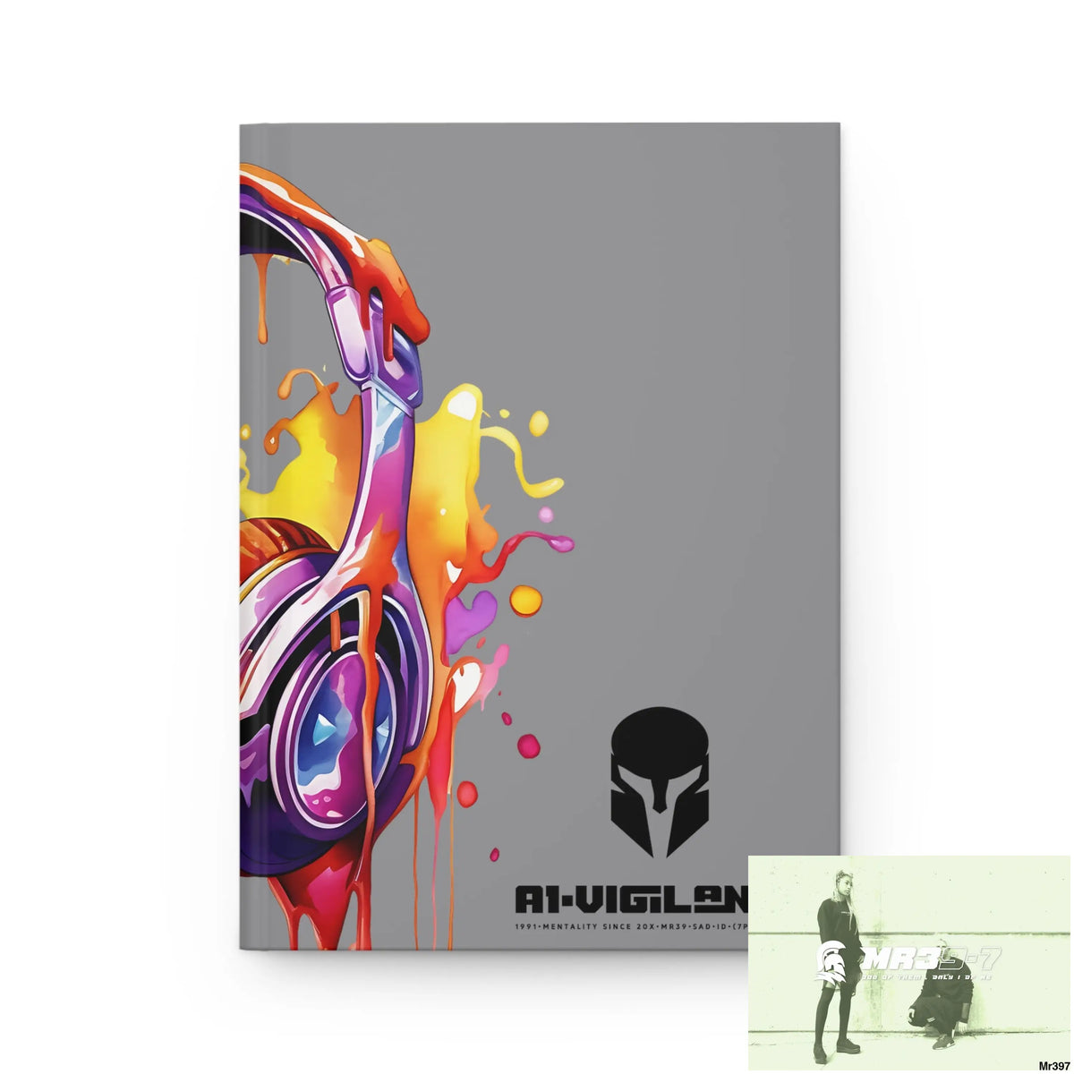A1• Vigilante • Sparta Melting Headset Hardcover Journal Matte Journal Paper products