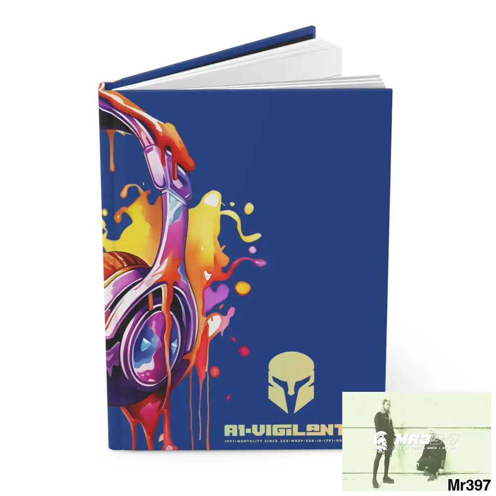A1• Vigilante Sparta Melting Headset Hardcover Journal Matte Journal Paper products