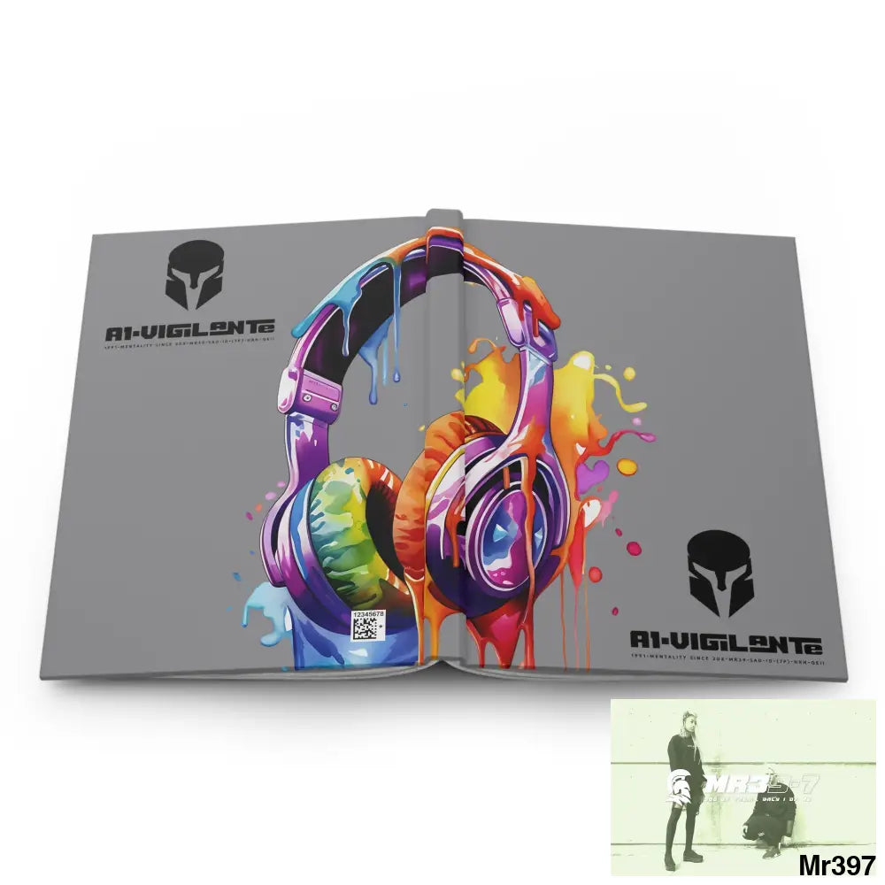 A1• Vigilante • Sparta Melting Headset Hardcover Journal Matte Journal Paper products