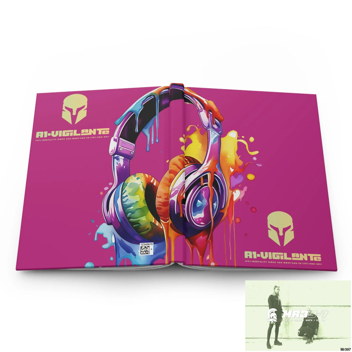 A1• Vigilante Sparta Melting Headset Hardcover Journal Matte Journal Paper products