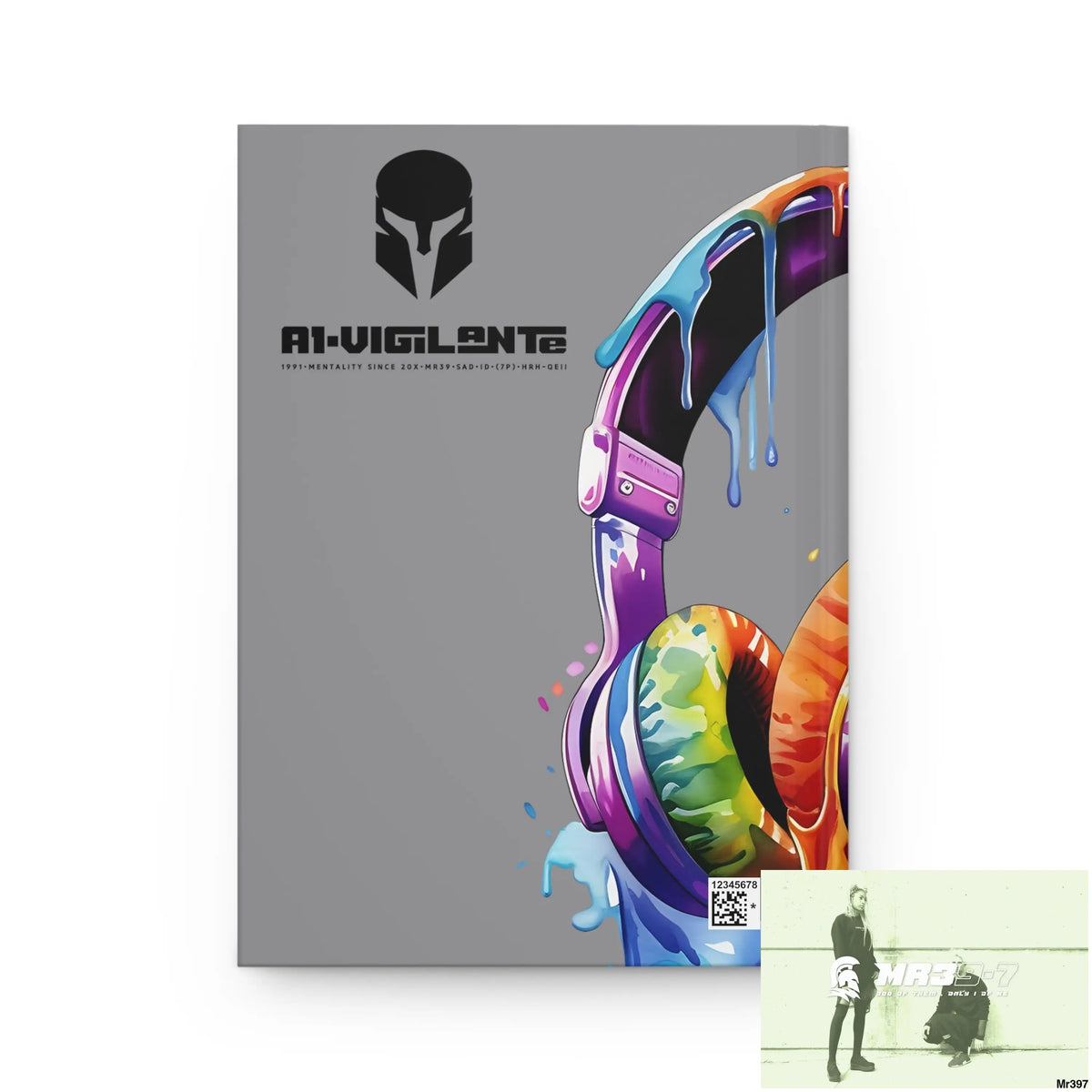 A1• Vigilante • Sparta Melting Headset Hardcover Journal Matte Journal Paper products