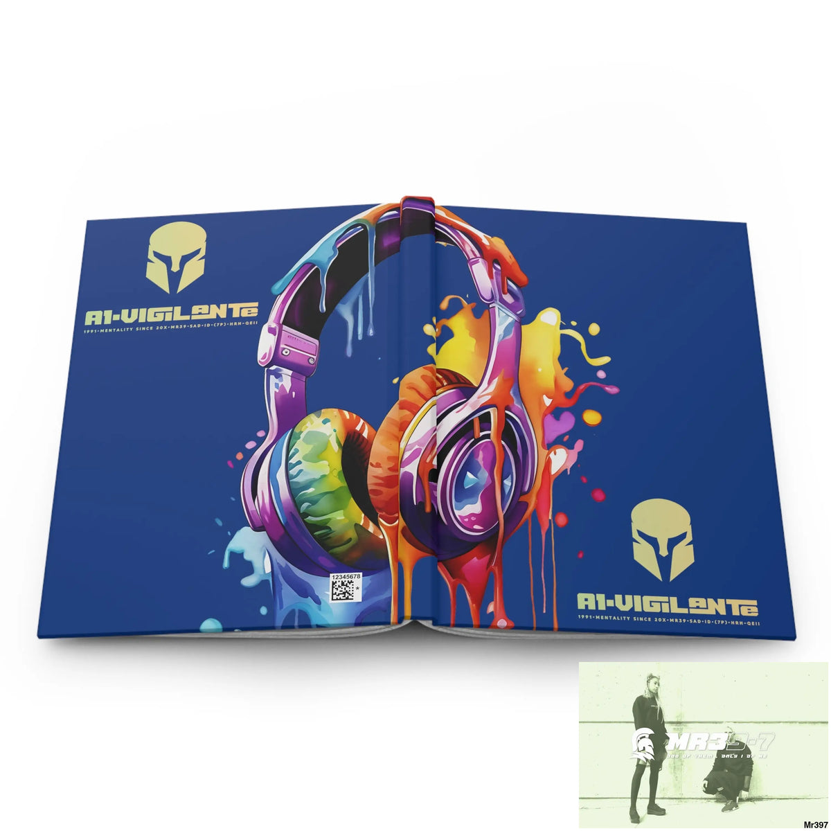 A1• Vigilante Sparta Melting Headset Hardcover Journal Matte Journal Paper products
