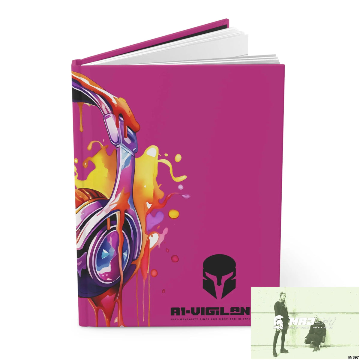 A1-Vigilante • Sparta Melting Headset Hardcover Journal Matte Journal Paper products