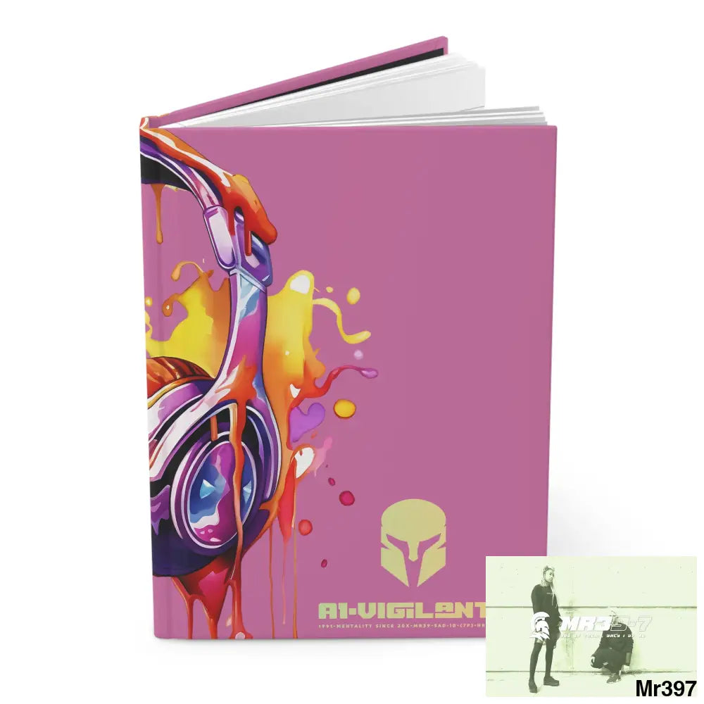 A1• Vigilante Sparta Melting Headset Hardcover Journal Matte Journal Paper products