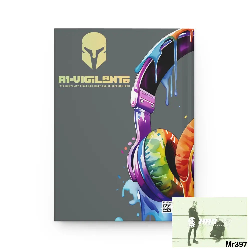 A1• Vigilante Sparta Melting Headset Hardcover Journal Matte Journal Paper products