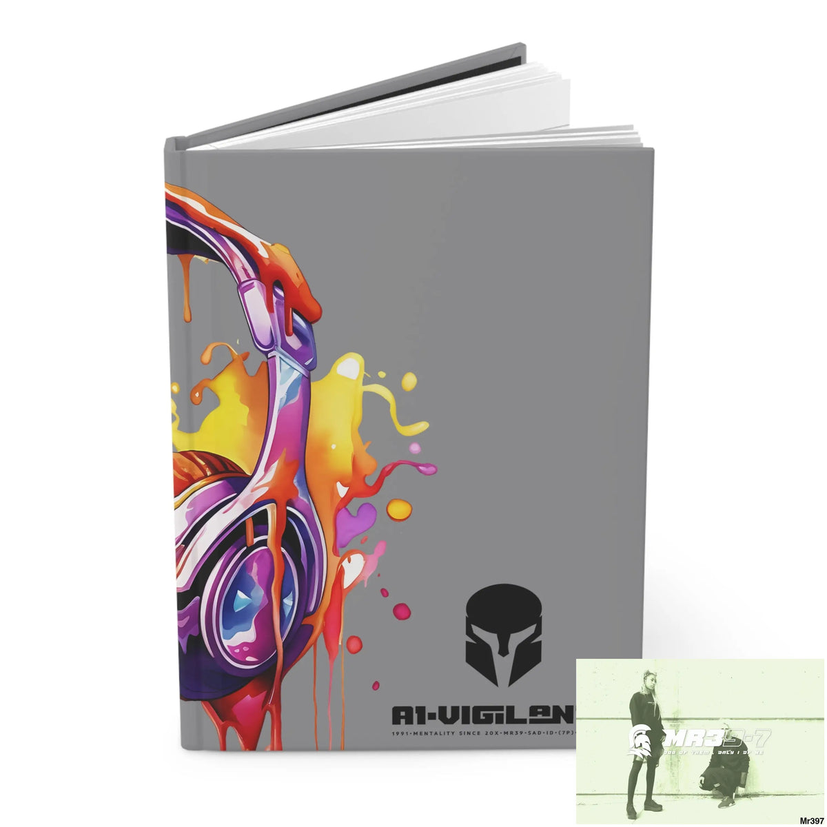 A1• Vigilante • Sparta Melting Headset Hardcover Journal Matte Journal Paper products