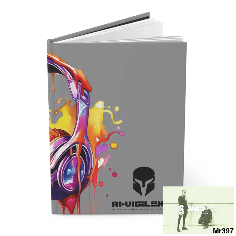 A1• Vigilante • Sparta Melting Headset Hardcover Journal Matte Journal Paper products