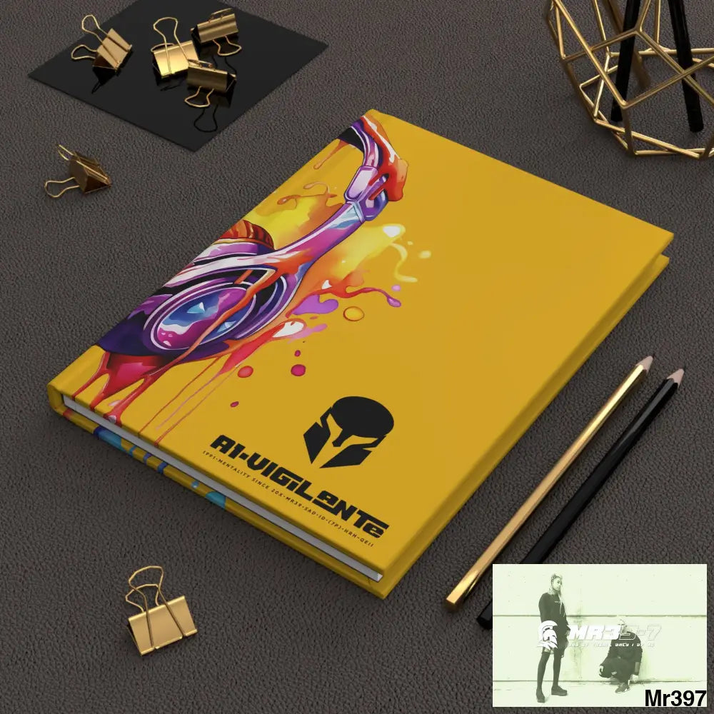 A1-Vigilante • Sparta Melting Headset Hardcover Journal Matte Journal Paper products